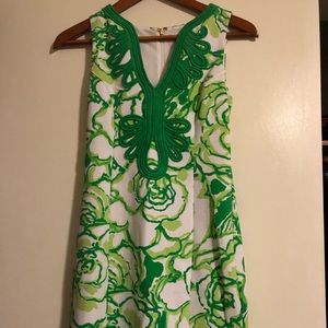 Lilly Pulitzer Green/White Shift Dress